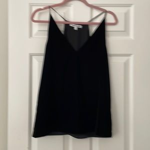Velvet top With stunning V-neck dress up or dress down